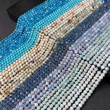 Mixed Colors 6mm Faceted Stone Beads 60pcs/lot for Jewelry Making