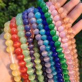 Cat's Eye Opal Beads Mixed Colors 15''