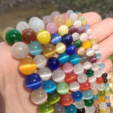 Cat's Eye Opal Beads Mixed Colors 15''