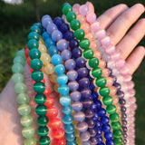 Cat's Eye Opal Beads Mixed Colors 15''