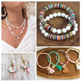 Mixed Colors Heishi Polymer Clay Beads 4 5 6 8mm