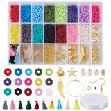 Mixed Colors Heishi Polymer Clay Beads 4 5 6 8mm