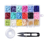 Mixed Colors Heishi Polymer Clay Beads 4 5 6 8mm