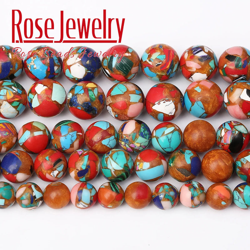 Sea Sediment Jaspers Beads Natural Stone Round Bead 4-12mm