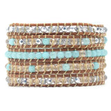 Mixed Crystal Boho Bracelet Amazonite Stone Bracelet