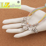 Mixed Elephant Pendant Dangle Tibetan Silver Beads