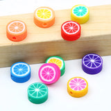 Mixed Fruit Polymer Clay Beads for Jewelry Making DIY