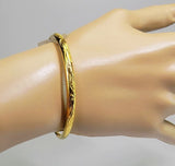 Bird Pattern Bangle Bracelet Adjustable Wristband Jewelry