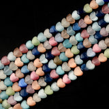 Mixed Heart Cat Eye Beads Glass Lampwork Charms DIY Jewelry Making