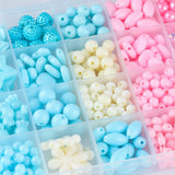 Ice Snow Acrylic Beads Kit for Kids DIY Jewelry Making