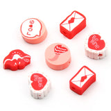 Mixed LOVE Envelope Clay Beads for DIY Jewelry Making