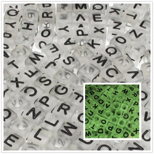 Luminous Square Spacer Beads 6x6mm for Jewelry Making DIY