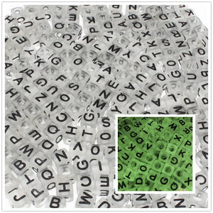 Luminous Square Spacer Beads 6x6mm for Jewelry Making DIY