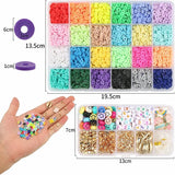 Polymer Clay Beads Set DIY Bracelet Making Kit Accessories Box Set