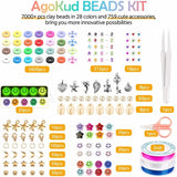 Polymer Clay Beads Set DIY Bracelet Making Kit Accessories Box Set