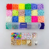 Polymer Clay Beads Set DIY Bracelet Making Kit Accessories Box Set