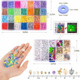 Polymer Clay Beads Set DIY Bracelet Making Kit Accessories Box Set