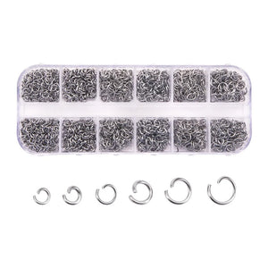 Mixed Metal Open Jump Rings for Jewelry Making 4-6mm Diameter