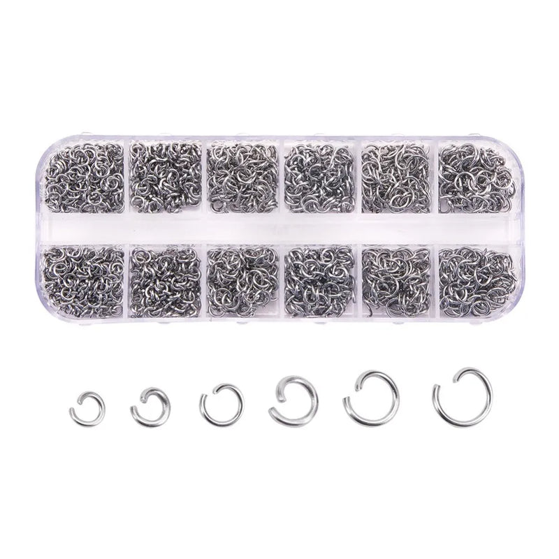 Mixed Metal Open Jump Rings for Jewelry Making 4-6mm Diameter