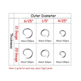 Mixed Metal Open Jump Rings for Jewelry Making 4-6mm Diameter
