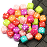 Mixed Dice Acrylic Beads for Jewelry DIY