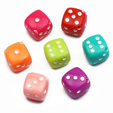 Mixed Dice Acrylic Beads for Jewelry DIY
