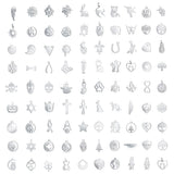 Mixed Pack 316L Stainless Steel Charms for DIY Jewelry Making