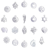 Mixed Pack 316L Stainless Steel Charms for DIY Jewelry Making
