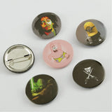 Mixed Pattern Brooch: Vintage Style Pin for Jackets, Coats, Scarves