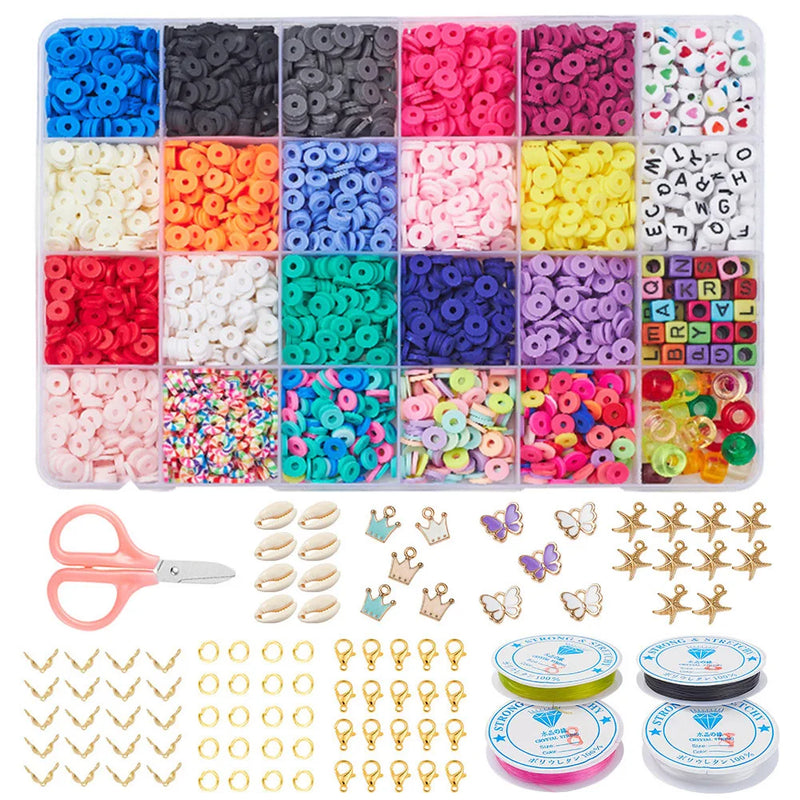 6mm Soft Clay Beads Set for DIY Jewelry Making