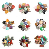 Natural Stone Healing Beads Pendant Lot for Jewelry Making