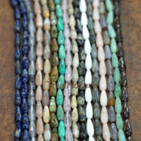Mixed Stones Faceted Tear Drop Loose Beads