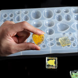 Epoxy Resin Molds Set Silicone Mold UV Casting Tools Clay for DIY Jewelry Making