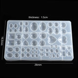 Epoxy Resin Molds Set Silicone Mold UV Casting Tools Clay for DIY Jewelry Making