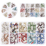 Alloy Diamonds Beads Set 8mm Spacer Beads Box Sets for Jewelry Making