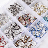 Alloy Diamonds Beads Set 8mm Spacer Beads Box Sets for Jewelry Making