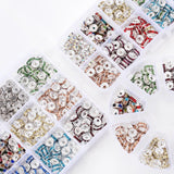 Alloy Diamonds Beads Set 8mm Spacer Beads Box Sets for Jewelry Making