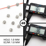 Tibetan Silver Flower Spacer Beads for Jewelry Making 50pcs