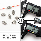 Tibetan Silver Flower Spacer Beads for Jewelry Making 50pcs