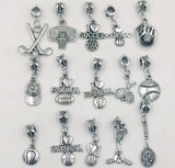 Mixed Sports Gloves Hat Charms Pendant For Jewelry Making