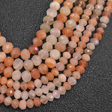 Mixed-Color Sunstone Rondelle Heishi Spacer Beads for Jewelry Making
