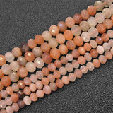 Mixed-Color Sunstone Rondelle Heishi Spacer Beads for Jewelry Making