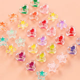 Acrylic Drop Oil Love Stars Beads DIY Beaded Material