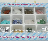 Mixed Natural Stone Sea Dolphin Pendant DIY Necklace Jewelry