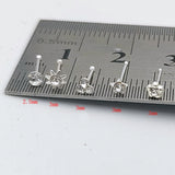 Mixed Nose Bone 925 Sterling Silver Nostril Stud Indian Nose Piercing Jewelry