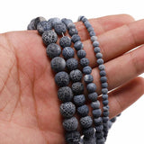 Natural Stone Frost Crab Agates Round Spacer Bead for Jewelry Making