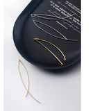 925 Silver Dangle Earrings Double Stick Chain Linked