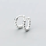 925 Sterling Silver Geometric Hoop Earrings for Women