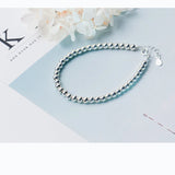 925 Sterling Silver Beads Bracelet for Lady Jewelry