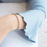925 Sterling Silver Beads Bracelet for Lady Jewelry